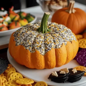 Pumpkin Shaped Cheese Ball
