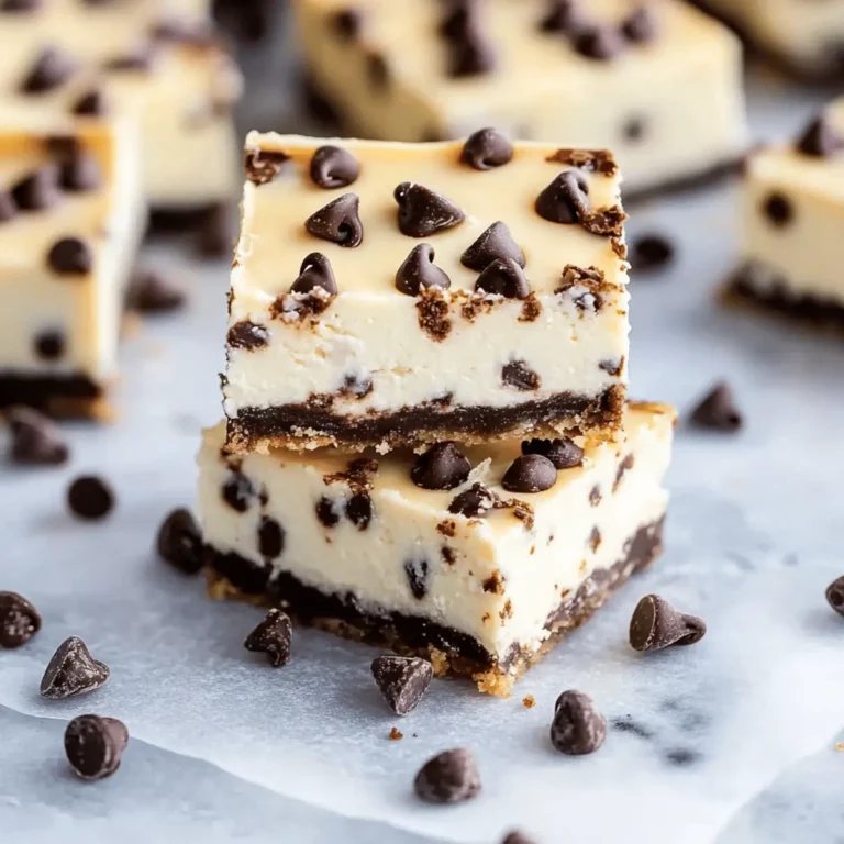 The Best Chocolate Chip Cheesecake Bars