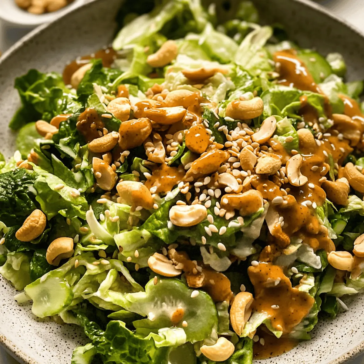 Delicious Cashew Crunch Salad with Sesame Dressing Recipe