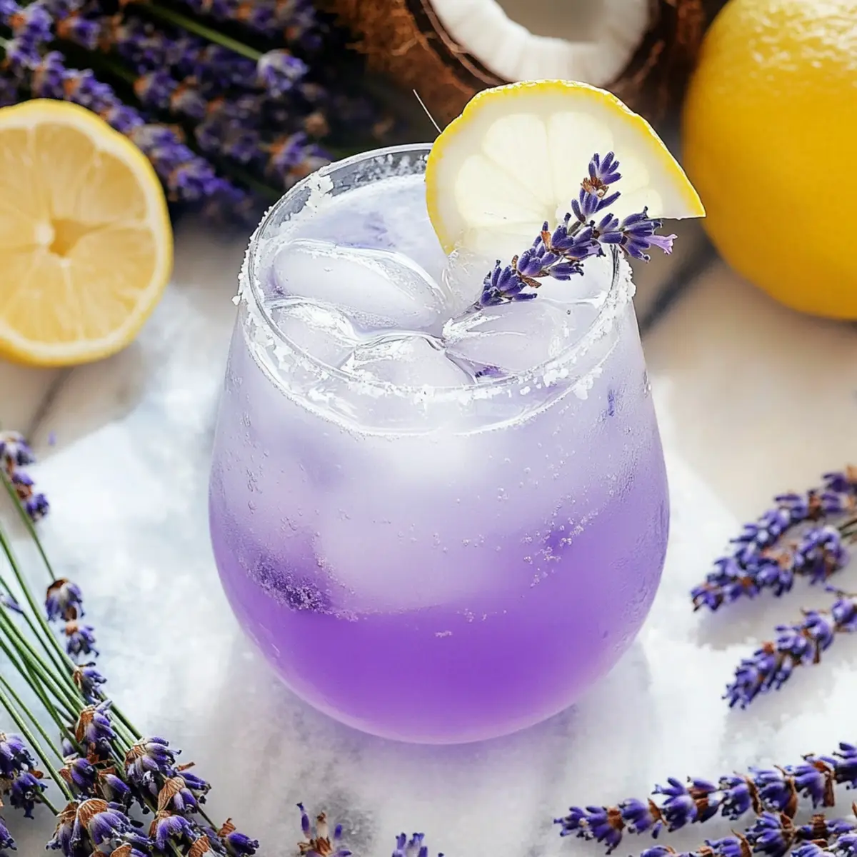 Refreshing Coconut Lavender Lemonade Mocktail Recipe for Summer
