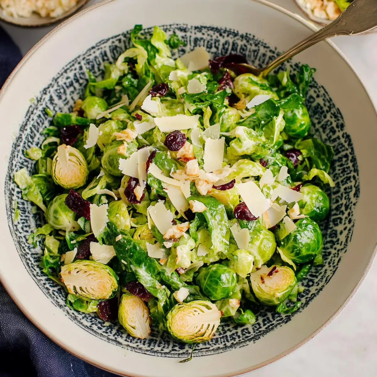 Easy Baked Brussels Sprout Salad with Lemon and Pecorino Cheese
