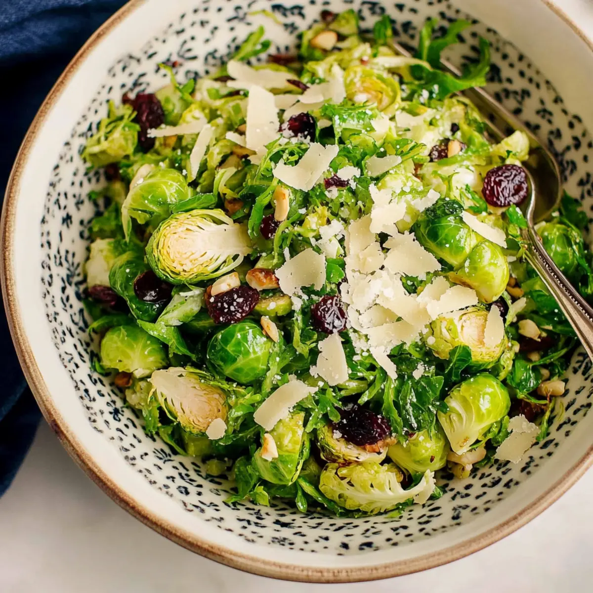 Easy Baked Brussels Sprout Salad with Lemon and Pecorino Cheese