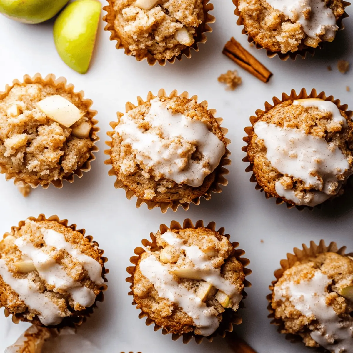 Warm Apple Cinnamon Muffins with Irresistible Crumb Topping