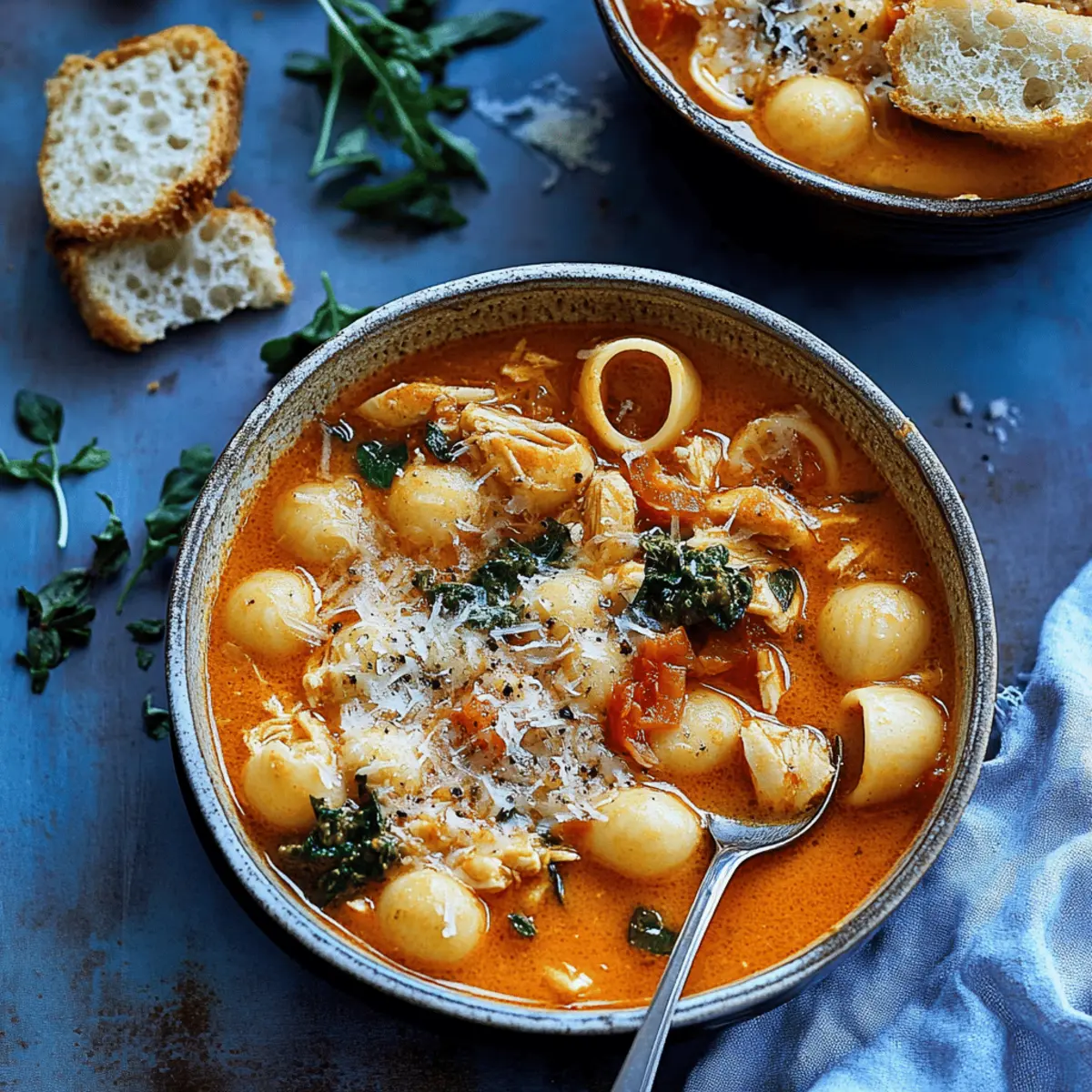 Creamy Chicken Parmesan Soup