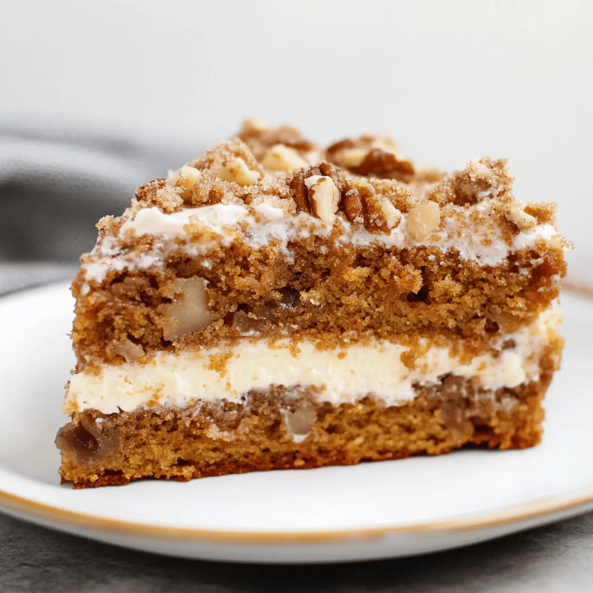 Easy Pumpkin Cake Recipe with Cream Cheese and Streusel Topping