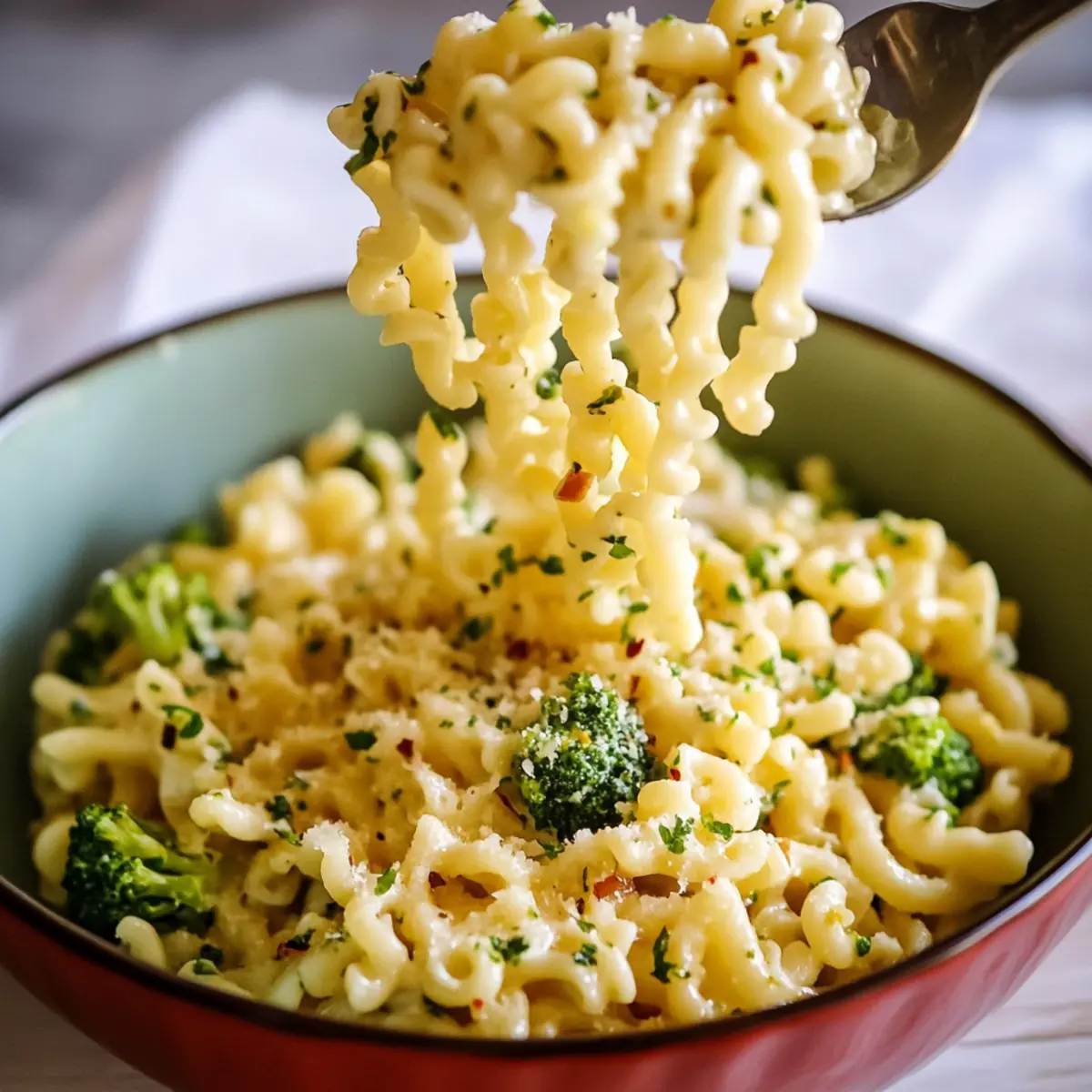 Easy Lemon Garlic Pasta with Broccoli and Parmesan Delight