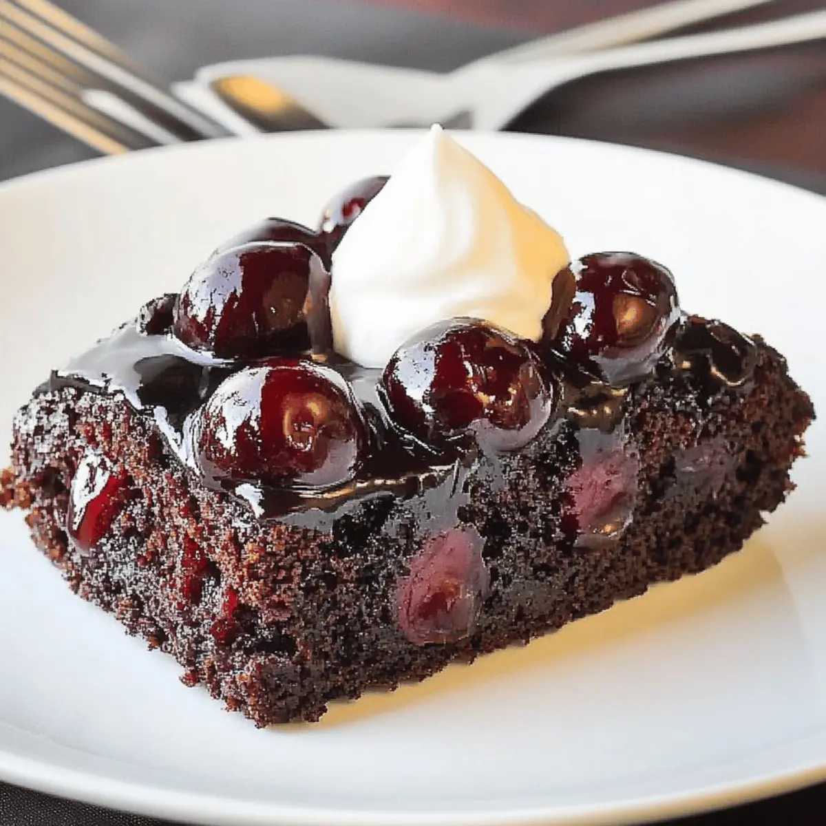 Decadent Chocolate Cherry Upside Down Cake Recipe to Savor