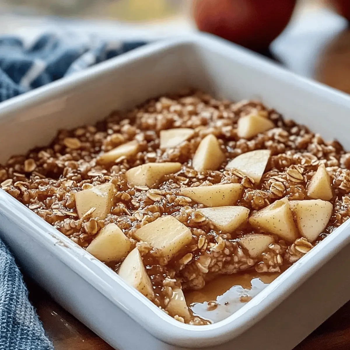 Amish-Style Apple and Cinnamon Baked Oatmeal Recipe for Breakfast