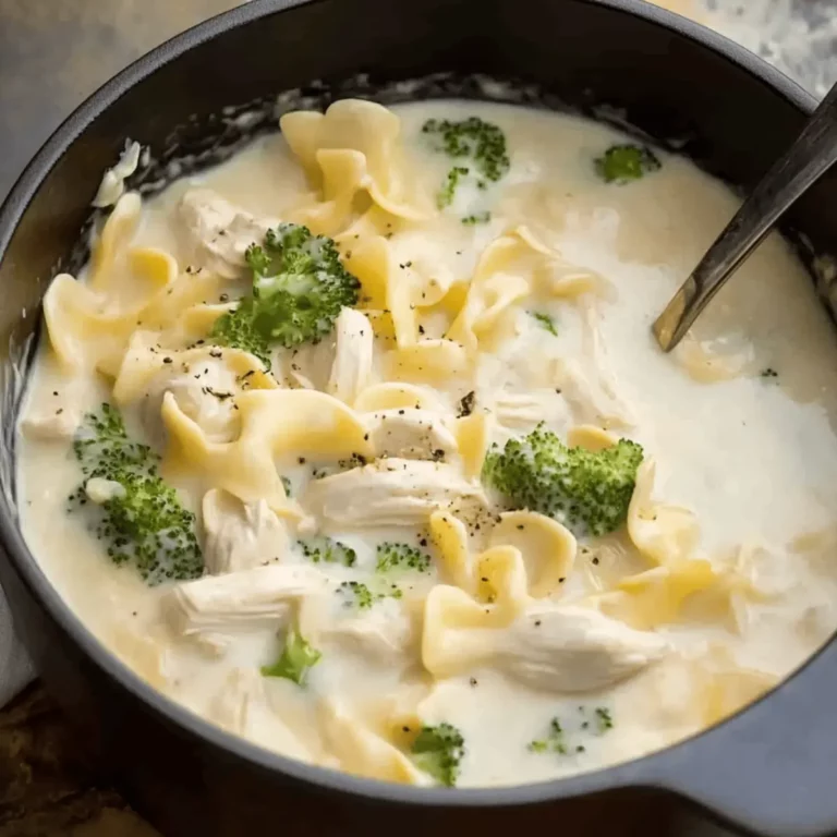Make Cozy Creamy Chicken Alfredo Soup Quickly