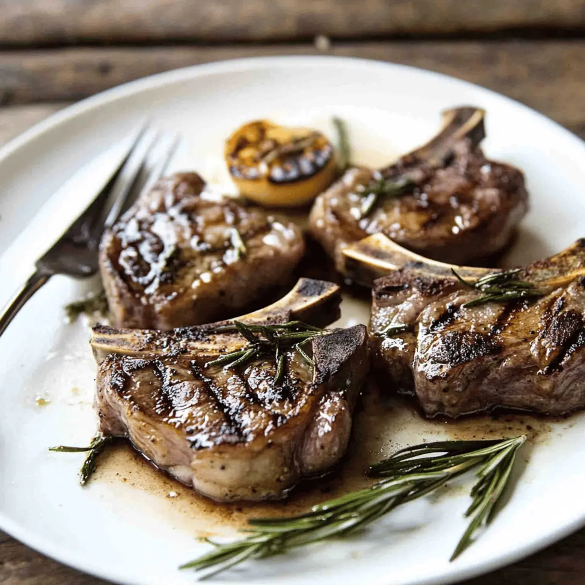 Delicious Rosemary Grilled Lamb Chops with Garlic Marinade Recipe