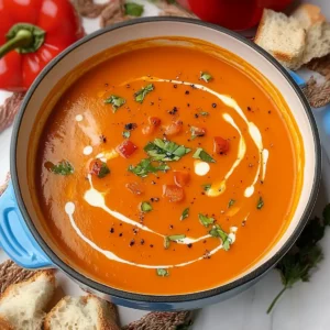 Butternut Squash and Red Pepper Soup