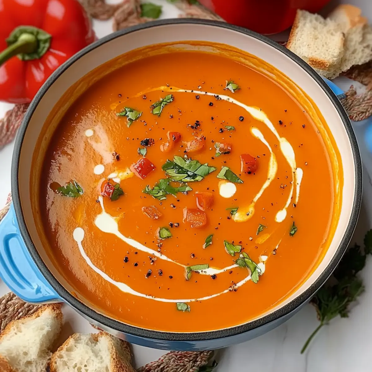 Butternut Squash and Red Pepper Soup