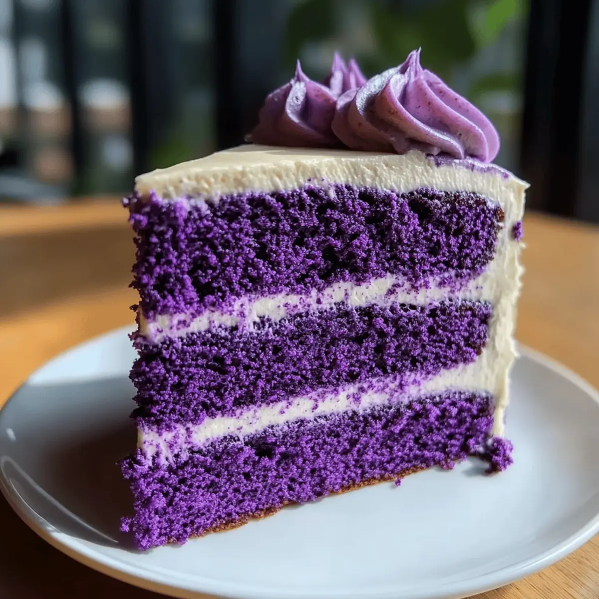 Decadent Royal Purple Velvet Cake Recipe with Cream Cheese Frosting