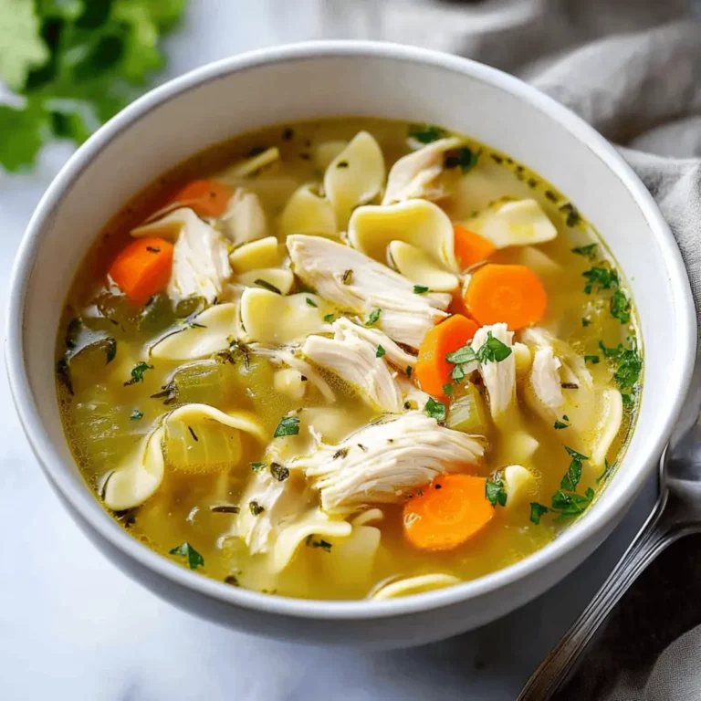 Homemade Chicken Noodle Soup Recipe