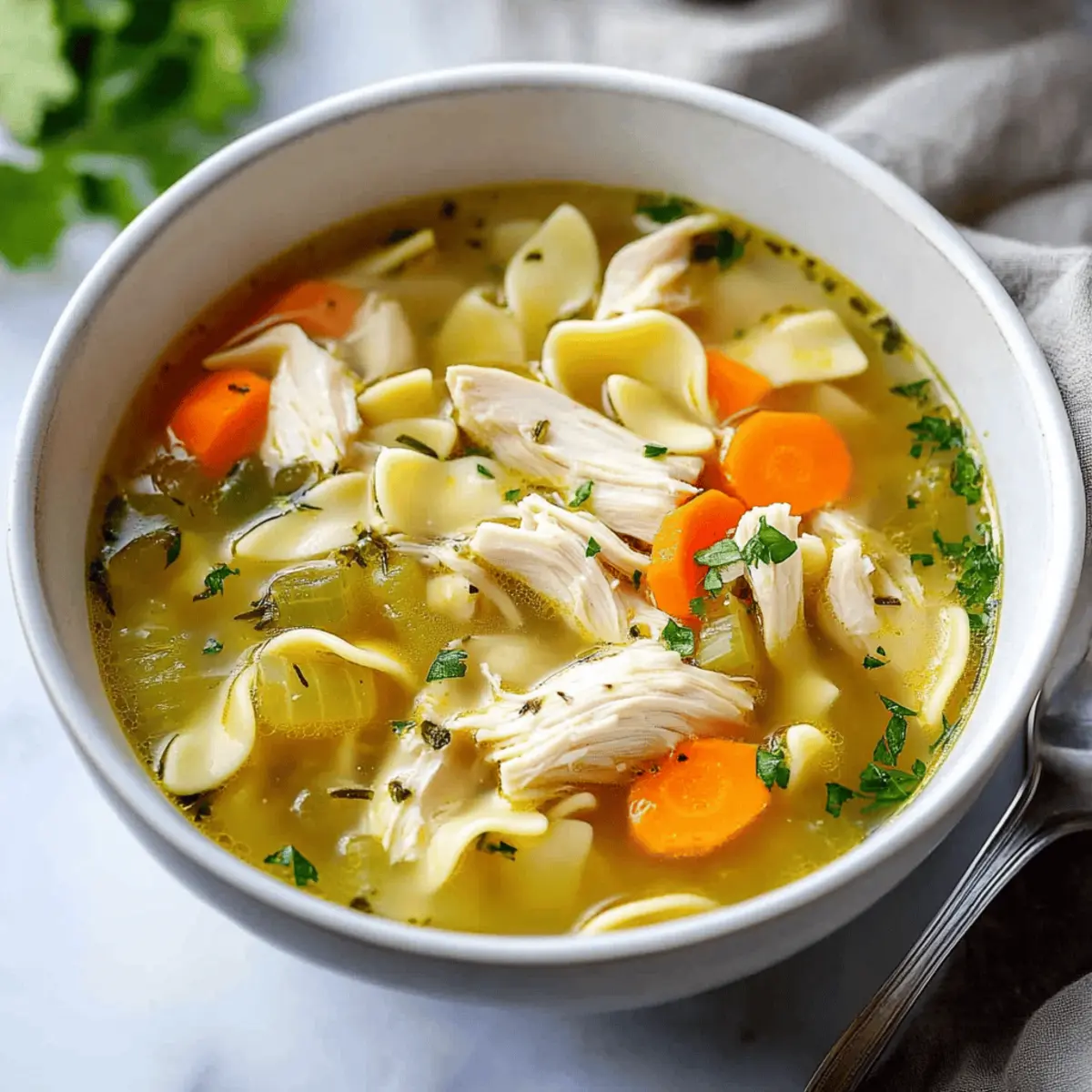 Homemade Chicken Noodle Soup Recipe