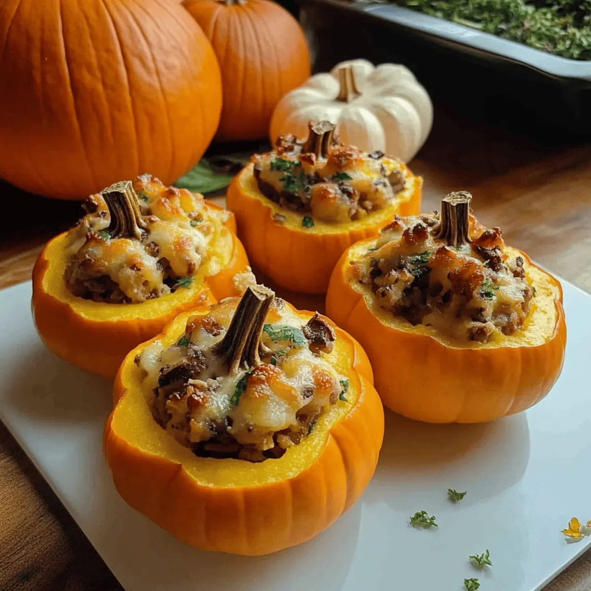 Stuffed Mini Pumpkins