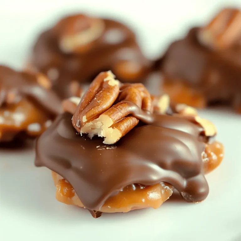 Chocolate Pecan Turtle Clusters