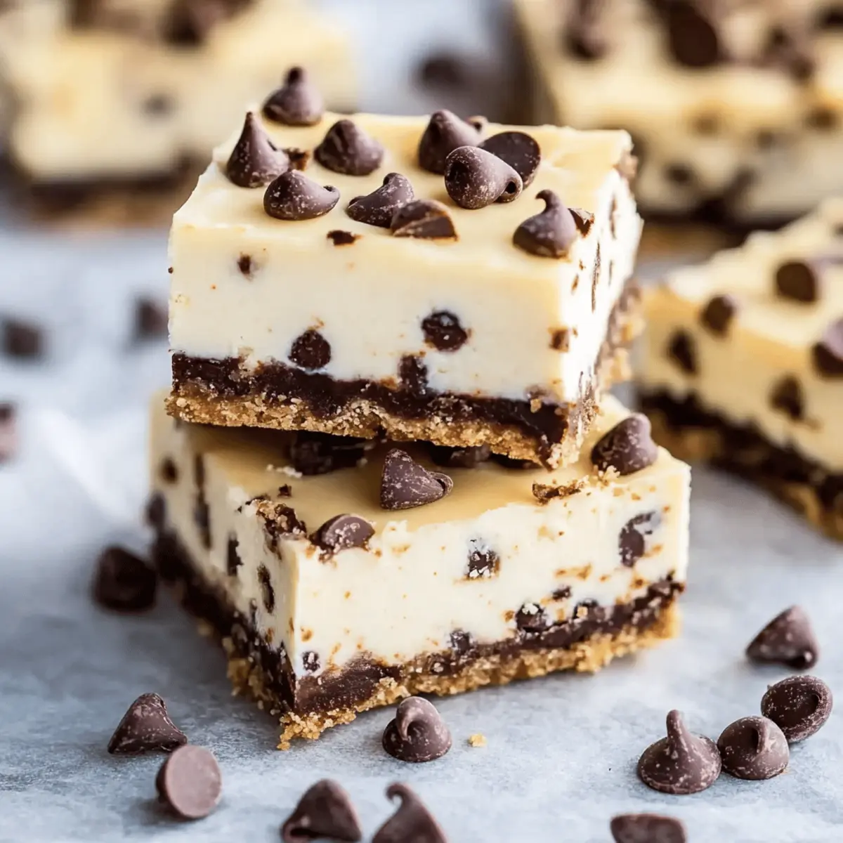 Deliciously Creamy The Best Chocolate Chip Cheesecake Bars Recipe