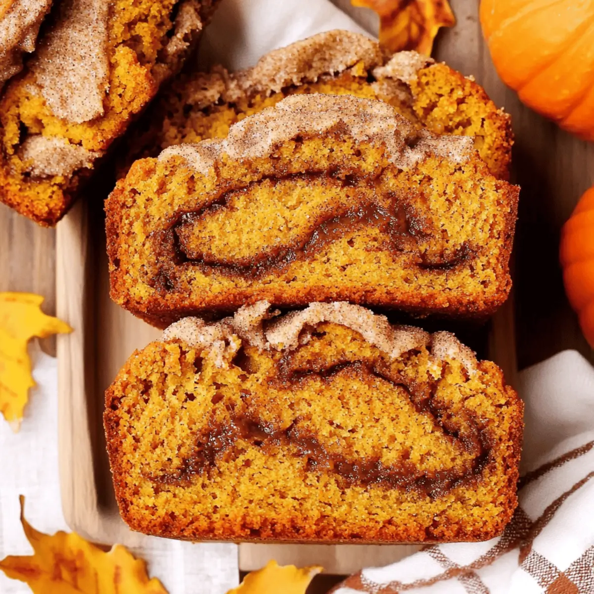 Delicious Mini Pumpkin Bread with Cinnamon Swirl Recipe