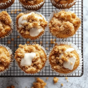 Apple muffins with crispy streusel topping