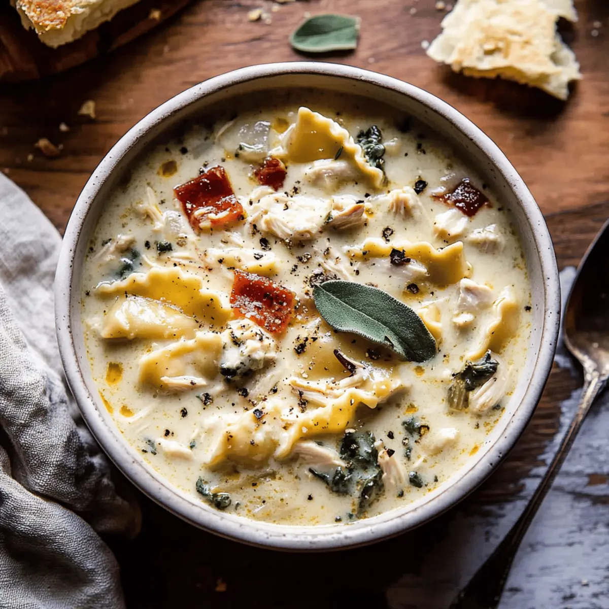 Creamy Chicken Lasagna Soup Recipe for Cozy Nights