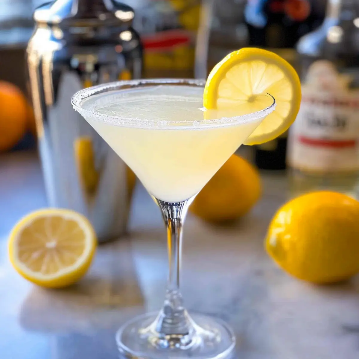 Big Batch Freezer Lemon Drop Martinis