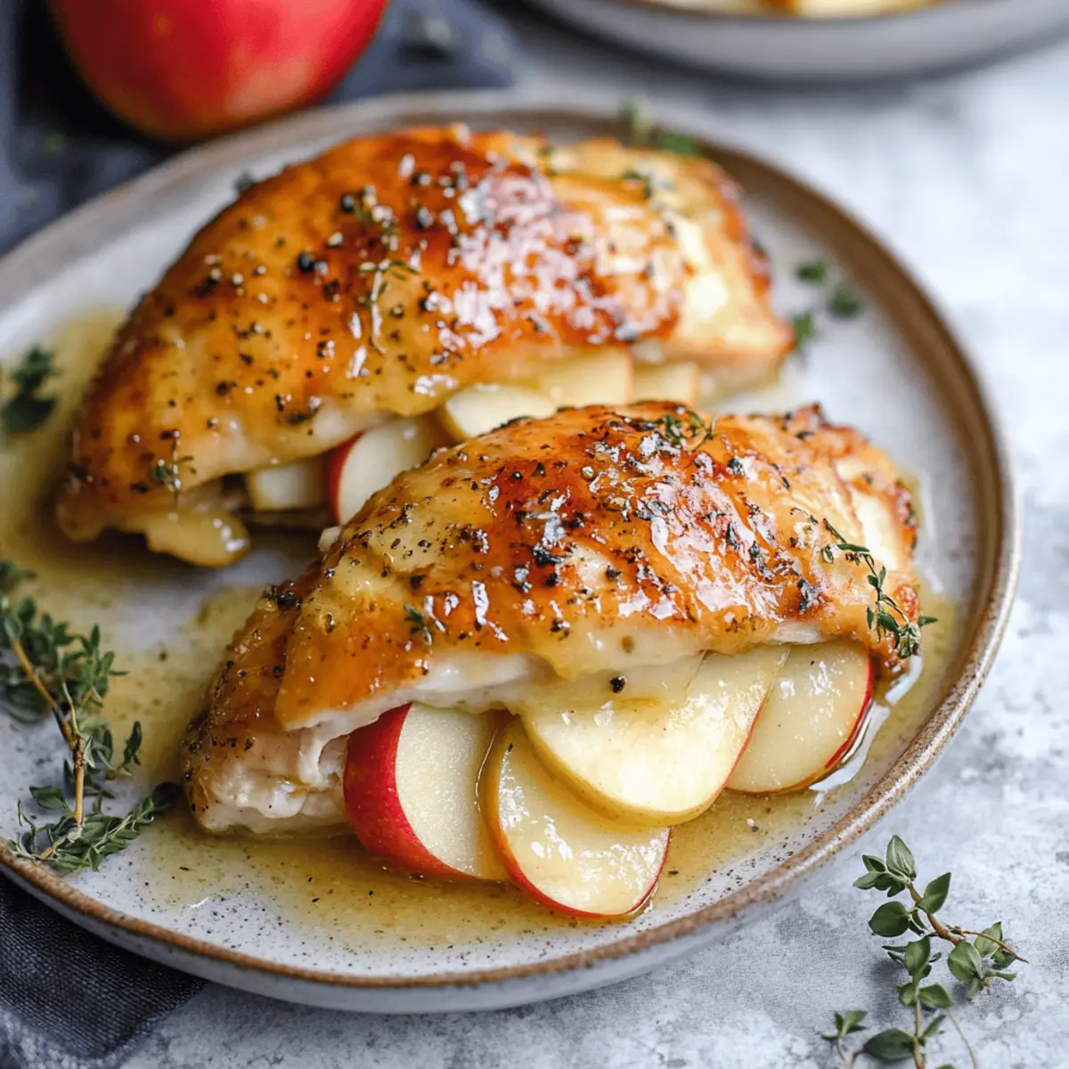 Delicious Maple Glazed Apple and Brie Stuffed Chicken Recipe