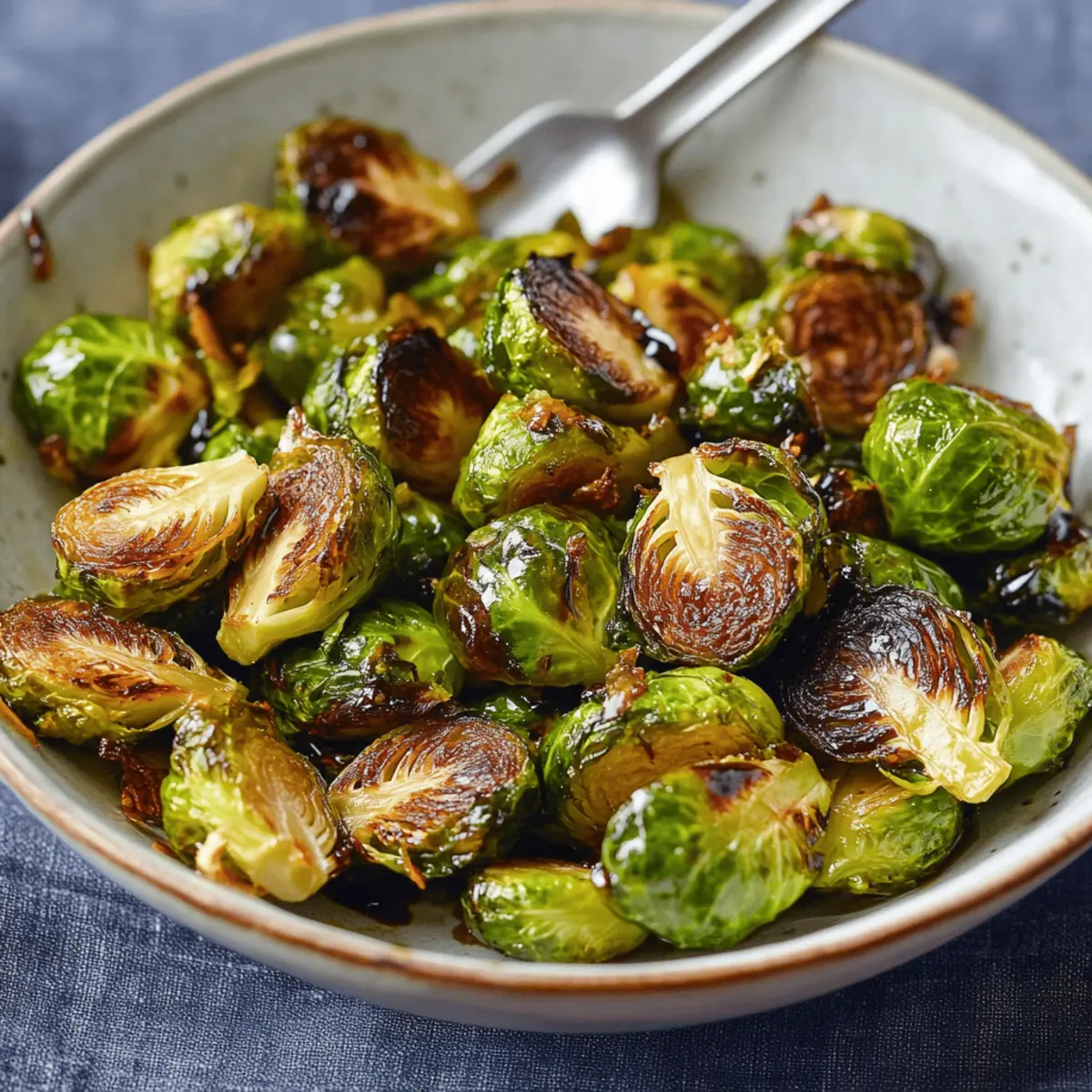 Easy Roasted Brussels Sprouts with Balsamic Glaze Recipe