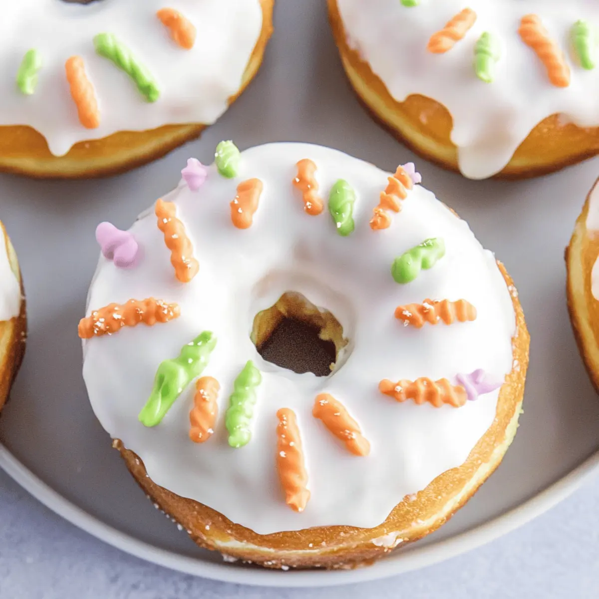 Delicious Easter Doughnuts with Cream Cheese Frosting Recipe