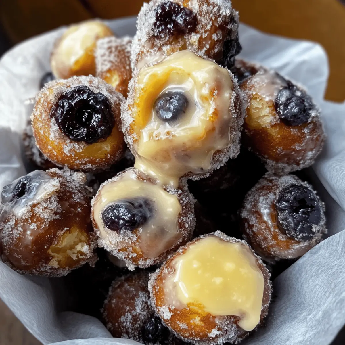 Delicious Blueberry Lemon Curd Donut Holes Recipe to Try Today