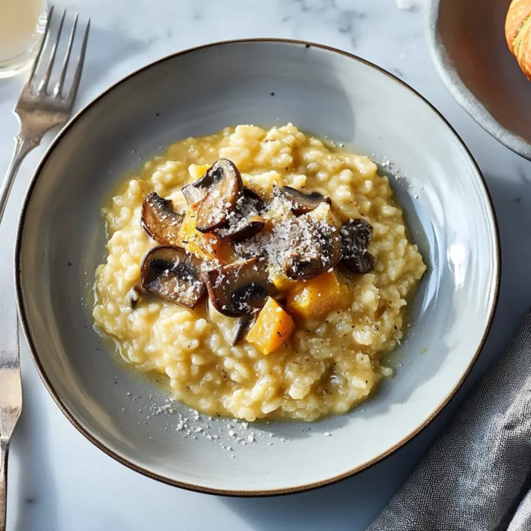 Butternut Squash Mushroom Risotto