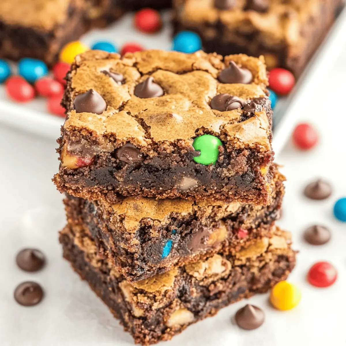 Indulge in Monster Cookie Fudgy Brownies Recipe Today!