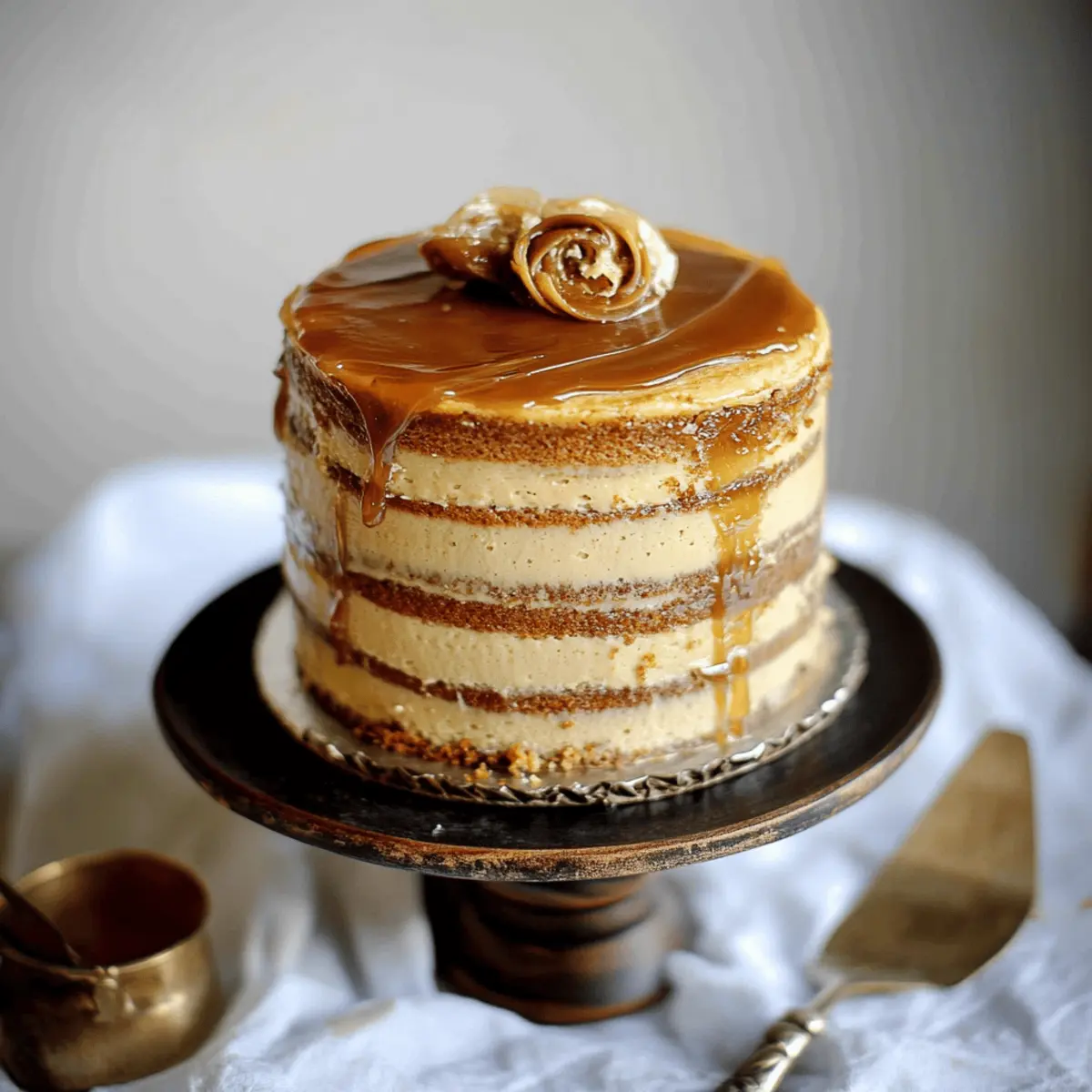 Delicious Pumpkin Salted Caramel Layer Cake with Cream Cheese Frosting