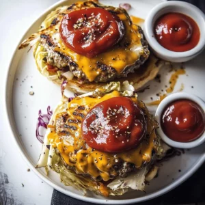 Oven-Baked Cabbage Burgers