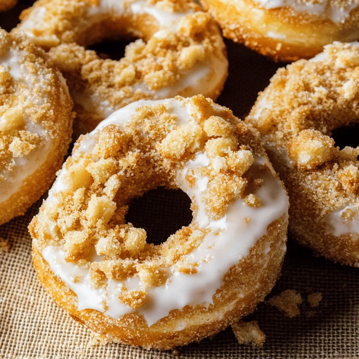 Delicious Coffee Cake Donuts Recipe with Crumb Topping