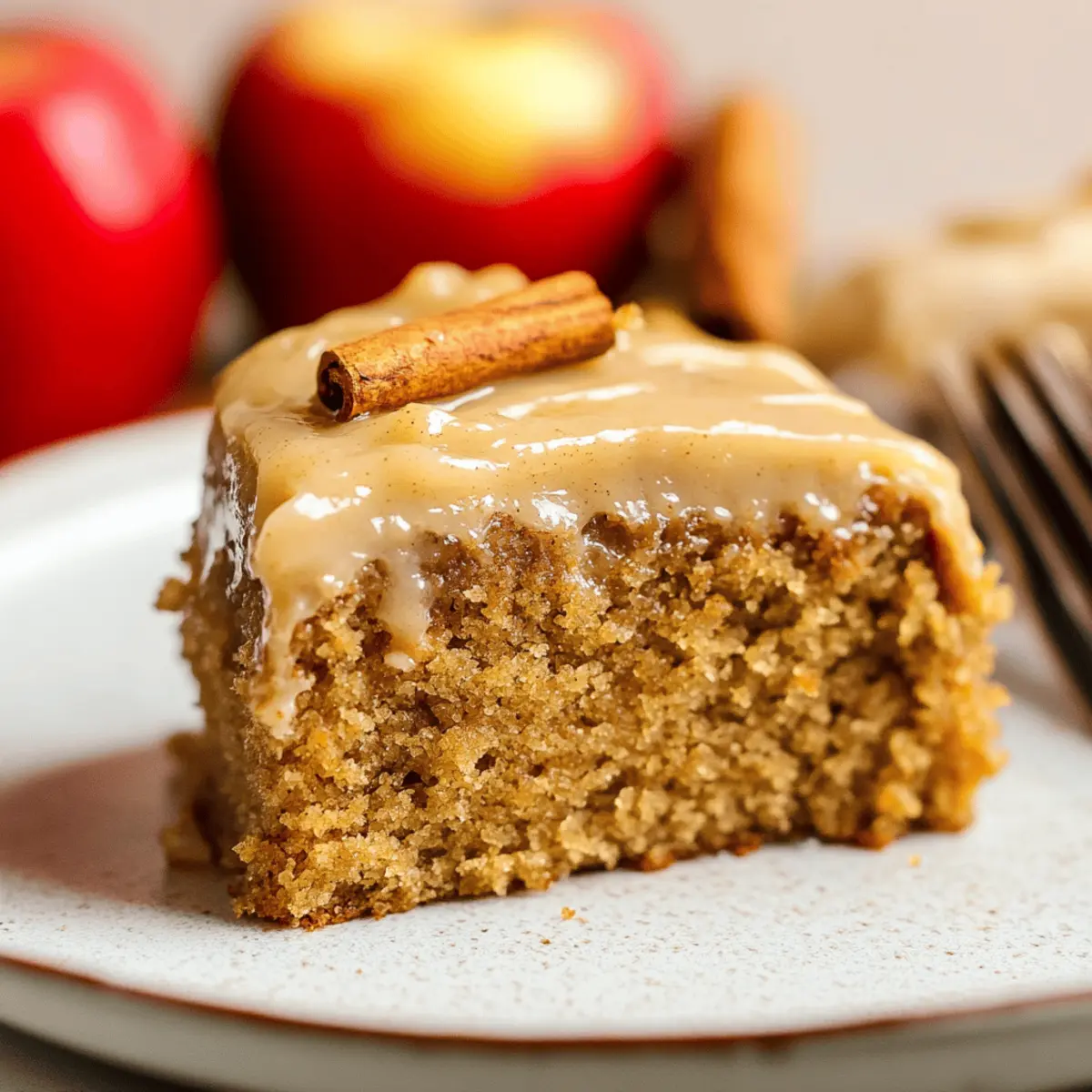 Delicious Apple Spice Cake with Brown Sugar Icing Recipe
