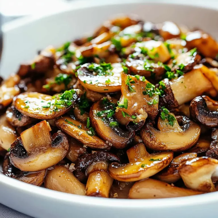Sizzling Garlic Butter Mushrooms