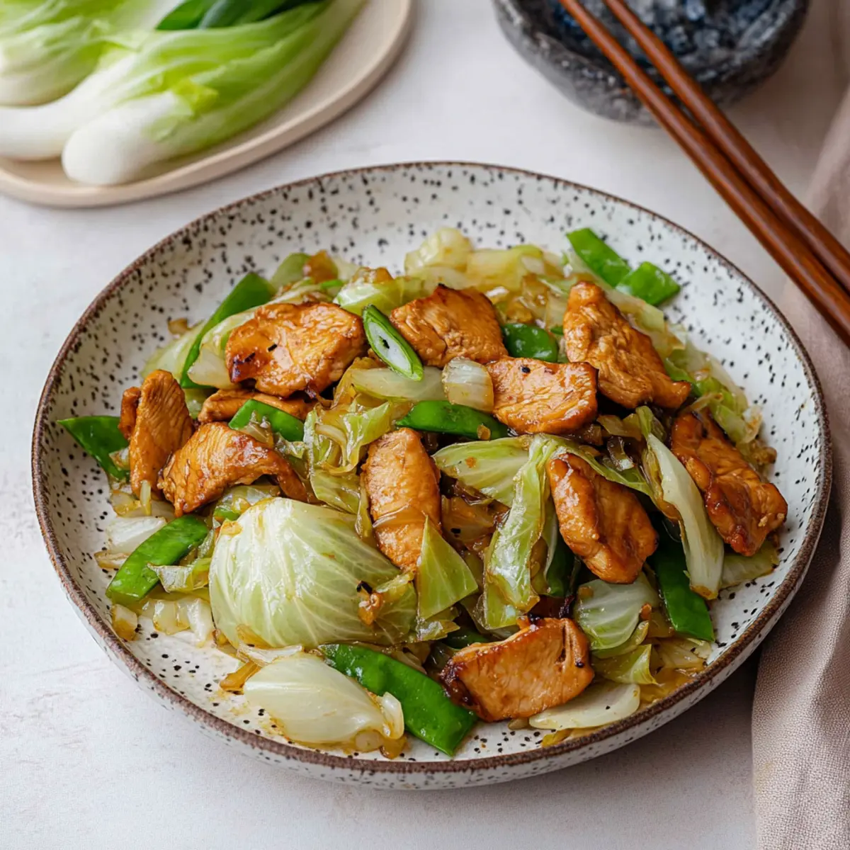 Delicious Cabbage Stir Fry with Chicken Ready in 30 Minutes