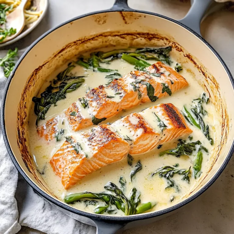 Creamy Salmon Florentine
