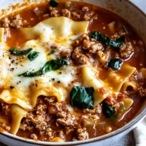 BEST EVER One-Pot Lasagna Soup Recipe!