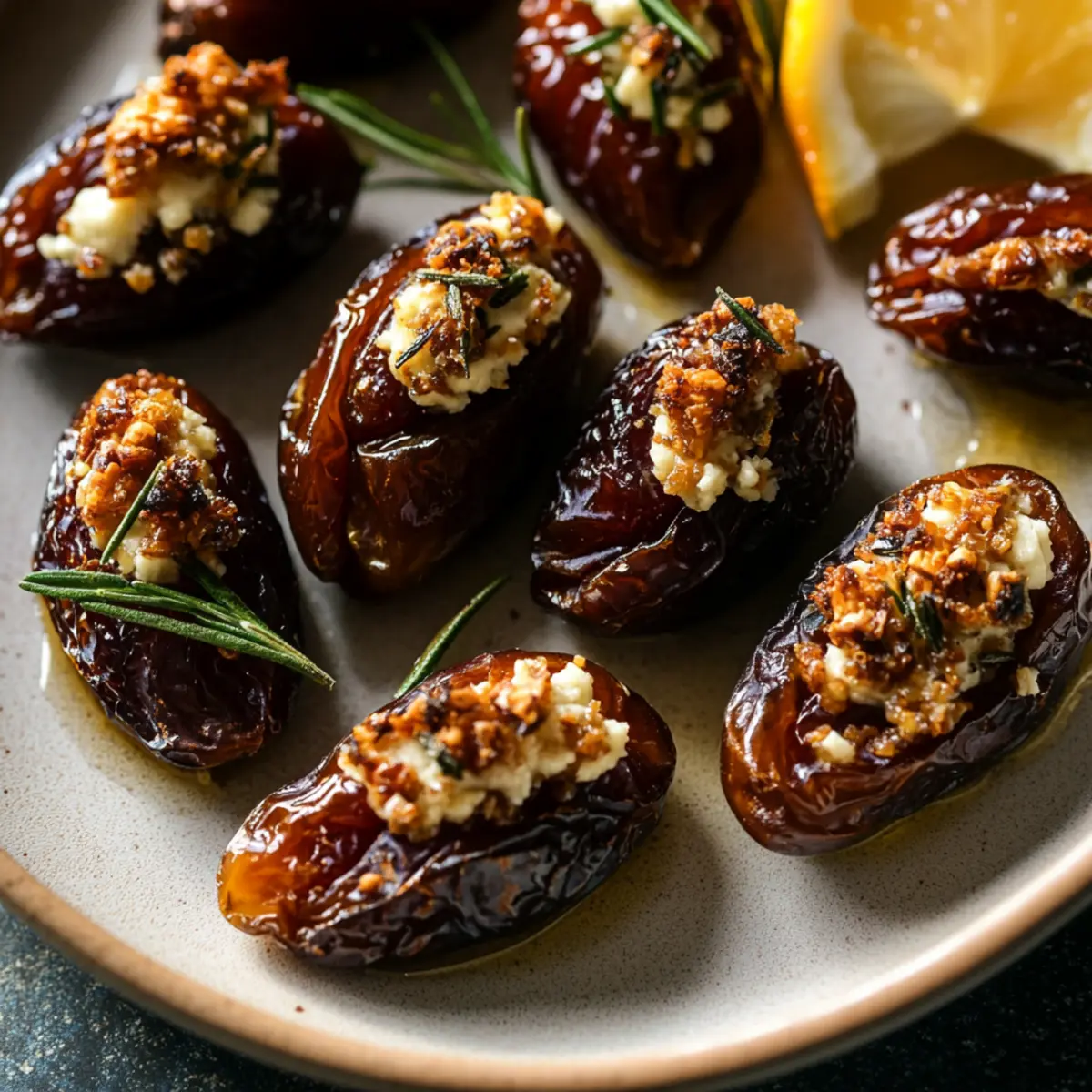 Roasted Stuffed Dates