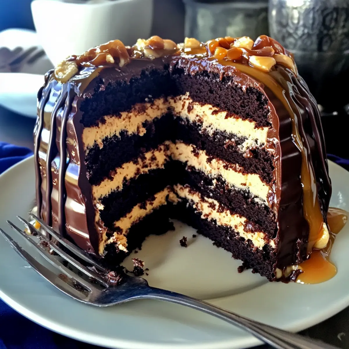 Irresistible Chocolate Fudge Cake with Salted Caramel Buttercream