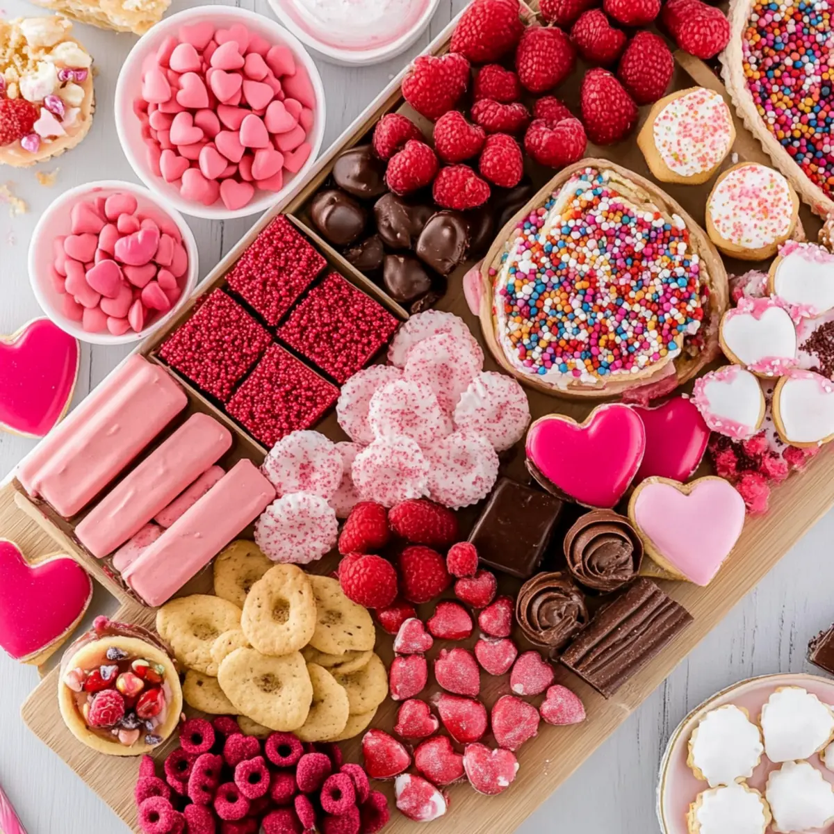 Valentine?s Day Dessert Board