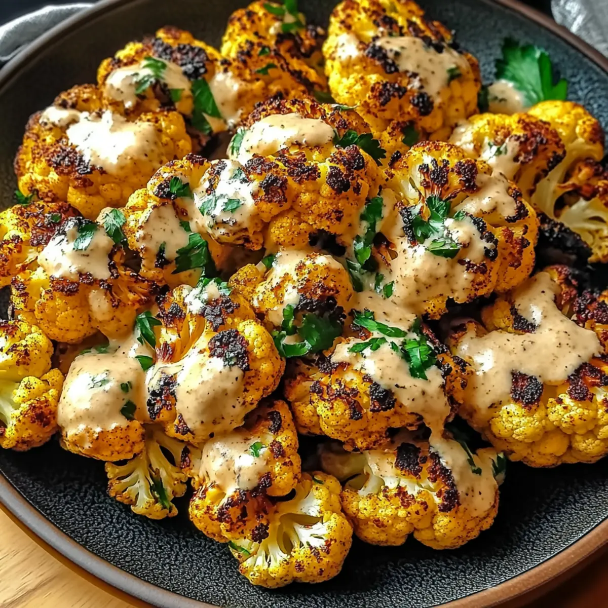 Moroccan Cauliflower au tahini et miel