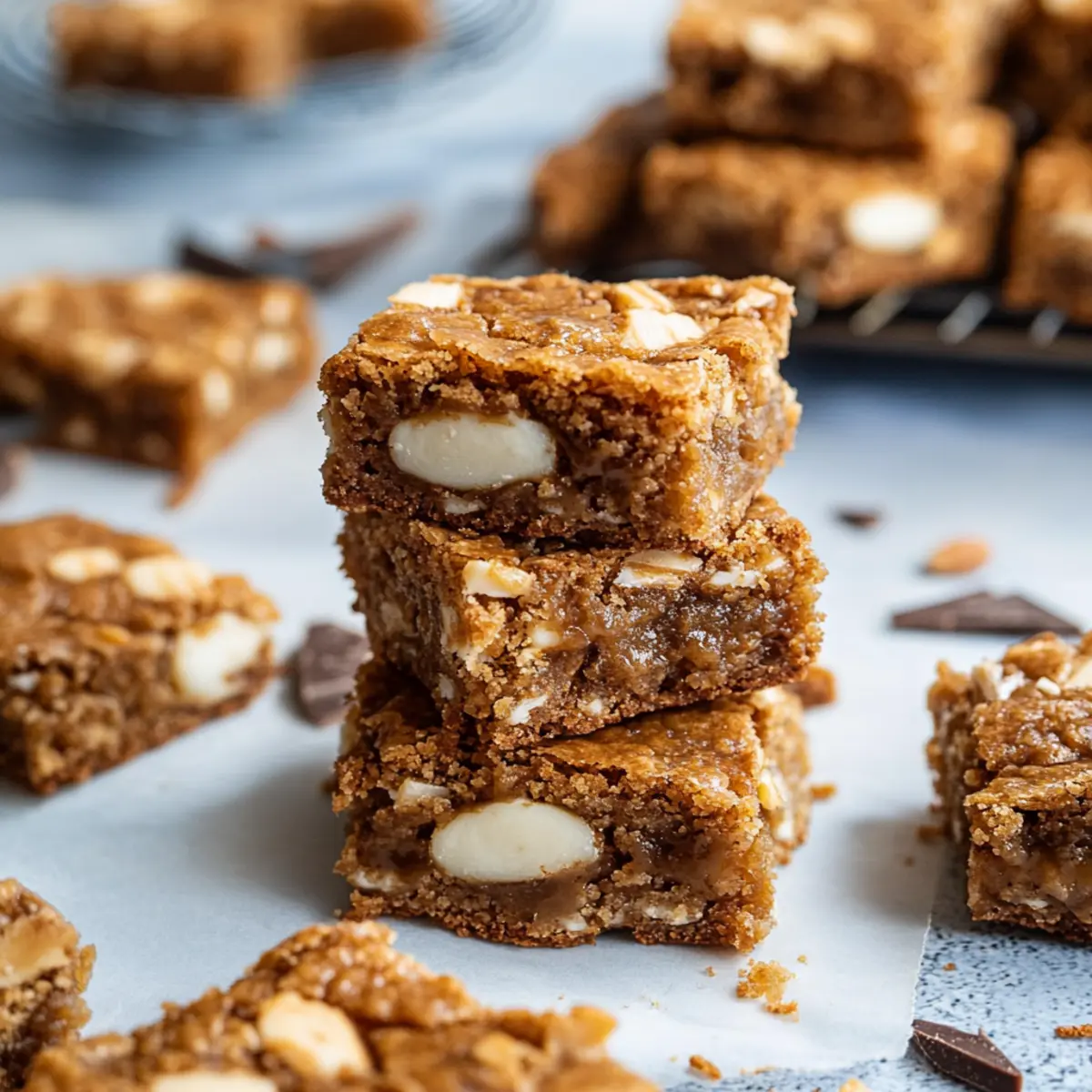 Biscoff White Chocolate Gooey Bars