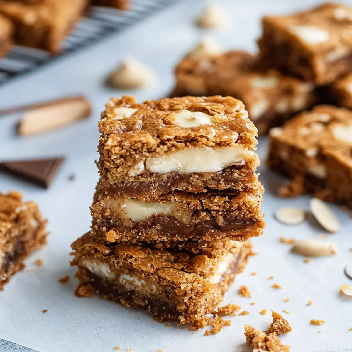 Delicious Biscoff White Chocolate Gooey Bars Recipe to Indulge
