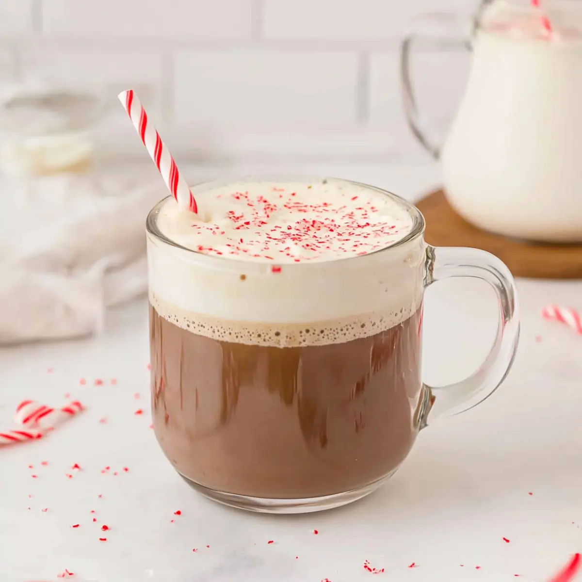 Homemade Peppermint Coffee Creamer