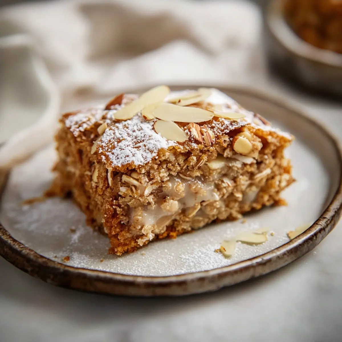 Almond Croissant Baked Oats