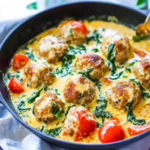 Creamy Tuscan Low Carb Meatballs