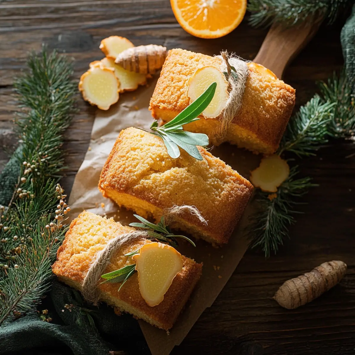 Delightful Orange Ginger Honey Cakes